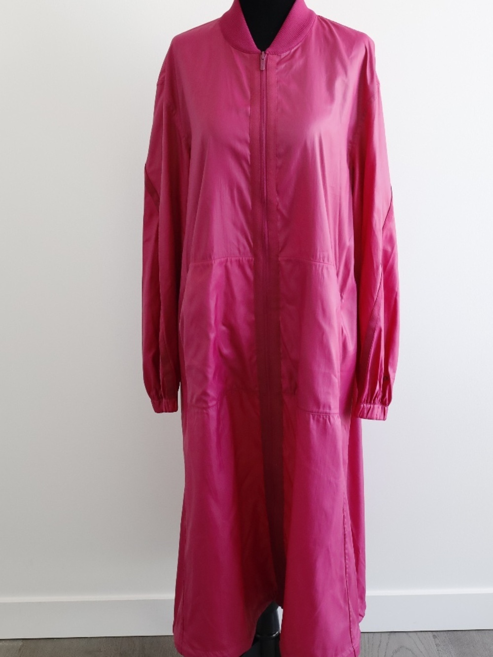 Lululemon Pink Longline Reversible Jacket Lightweight Zip Coat